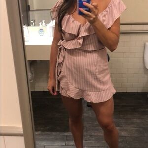 Superdown Angela Wrap Tie Romper